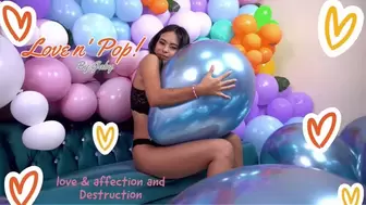 Gaby Love and Hate Balloons! - 4K