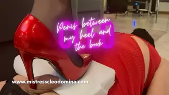 Cleo Domina - Penis between my heel and the book