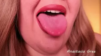 My tongue and new lipstick