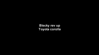 Blacky revving up Toyota Corolla