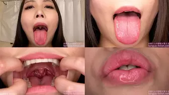 Kurumi Tamaki - Erotic Tongue and Mouth Showing