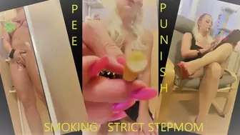 Your smoking stepmom will punish you with a hairbrush