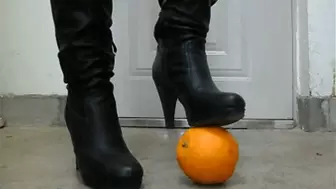 Black boots crush orange YCXX13100702