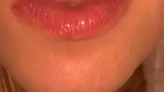 Teeth rubbing tongue