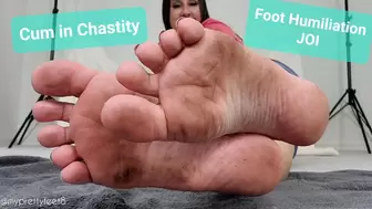 Cum in Chastity, Dirty Feet Loser