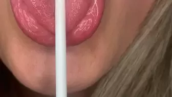 Rubbing my uvula with lolly pop