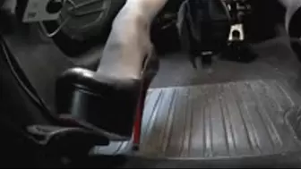 Angry drive home - Red Bottom High Heels - Pedal View