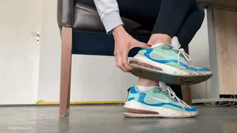 WRECKED AND WORN OUT NIKE AIRMAX SNEAKERS - MOV Mobile Version