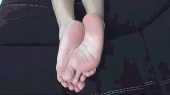 look at my bare soles and jerk off your cock b