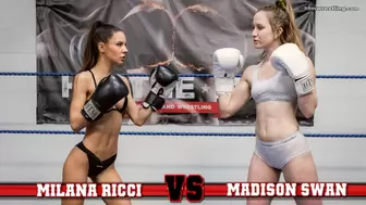 Milana Ricci vs Madison Swan Boxing Part 1 SDWMV