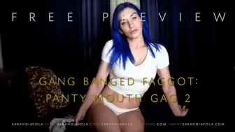 Gang Banged Faggot Panty Mouth Gag 2