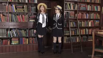 Cute School Girls Eva & Lola Repeatedly Make You Edge Your Cock