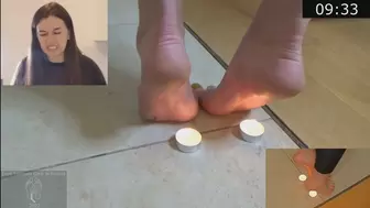Fire and bottle caps - Adell and Linda brutally test their feet