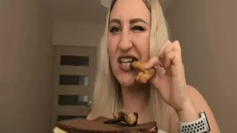 Naked Belly Stuffing and Cumshot in Mouth ORDER a