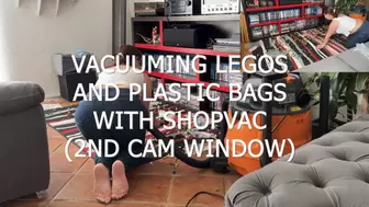 VACUUMING LEGOS AND PLASTIC BAGS WITH SHOPVAC 1STCAM AND 2ND CAM WINDOW