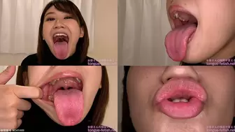 Momo Minami - Erotic Tongue and Mouth Showing