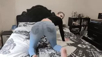 Ass Worship in Ripped Skinny Jeans