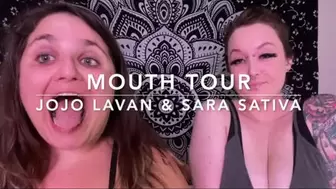 Mouth tour with Jojo Lavan & Sara Sativa and her beautiful pierced face!! wmv