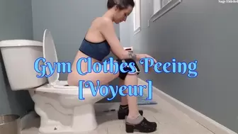 Gym Clothes Peeing Voyeur