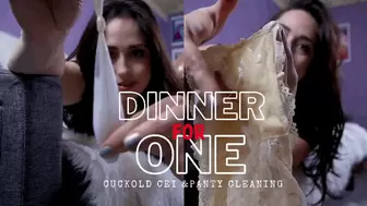 Dinner for One: Cuckold CEI and Panty Cleaning
