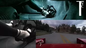 Hard, Fast Ferrari Driving in Stiletto Sandals (mp4 1080p)