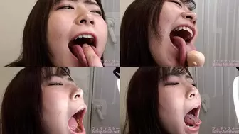 [Premium Edition]Ena Satsuki - Showing inside cute girl's mouth, chewing gummy candys, sucking fingers, licking and sucking human doll, and chewing dried sardines mout-129-PREMIUM - 1080p