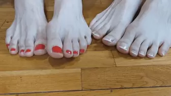 two beautiful pedicures