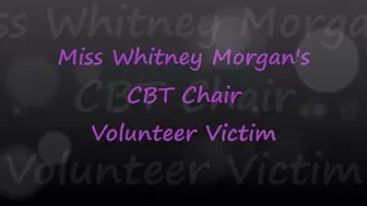 Miss Whitney Morgan’s CBT Chair Volunteer Victim