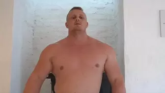 Thick Bodybuilder burping in your face!