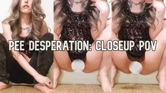 Pee Desperation: Closeup POV [HD]
