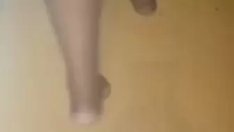 Ruthless Shows Off Wrinkled Soles From Behind While Barefoot