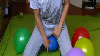 5 ballons and jerk off