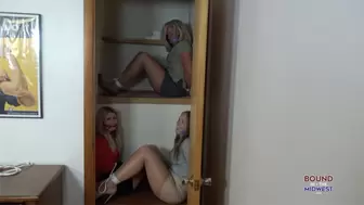 3 Girls Bound In A Closet HD