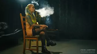Neon lingerie, boots, cigarette FHD MP4