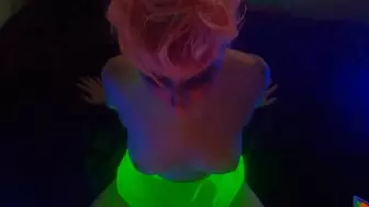 Neon Wax Play with Birthday Candles