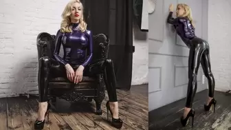 Katya's totally latex outfit
