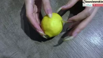 Can you use your nails to cut a lemon into two even halves? I can!