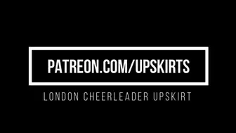 London's Outdoor Cheerleader Upskirts