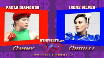 Cammy vs Chun Li - Round 1 (Irene Silver vs Paula Diamonds) SD-WMV