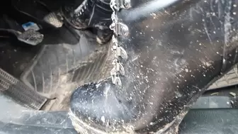Intense Honda Revving with Dirty Boots