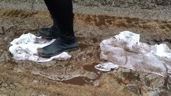 Trampling Shirts in Mud Cloth Boots