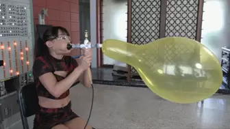 Natasha Blows Two BelBal 14-inch Balloons to Bursting (MP4 - 1080p)