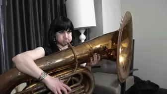 Zonah Tries to Produce the Ultimate Flatulence - On A Tuba! (MP4 - 1080p)