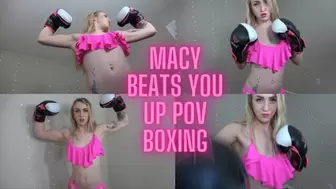 Macy Beats You Up POV Boxing - (SD)