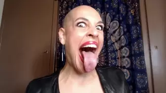 scary wet tongue!