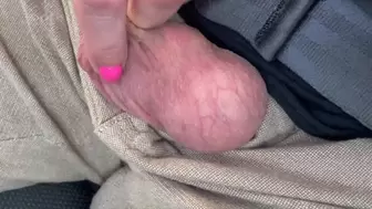 Balls Fetish playing by My hand during he drive Car on Highway ( WMV )