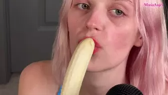 ASMR- GFE With Banana Sucking!