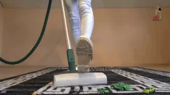 Vacuuming the carpet 2