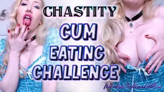 Chastity Cum Eating Challenge