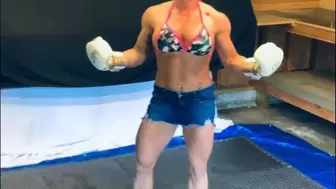 Cum and See Kandylegs The Topless Boxing Trainer